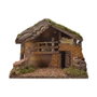 Decoris Maison pour crèche avec LED et mousse 32x16x24cm