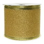 Decoris Ruban décoratif de Noël avec paillettes dorées 6,3 x 270 cm