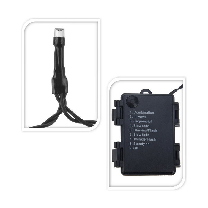 Guirlande lumineuse LED AX8415220 Blanc Noir Vert tendre 7 m