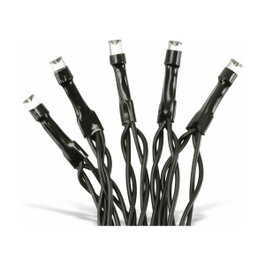 Guirlande lumineuse multifonction 96 LED blanc froid, 7,5 m, câble noir