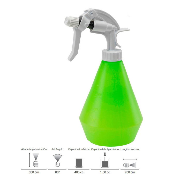 Dimartino Pulvérisateur en polyéthylène, 500 ml, 40 x 26,5 cm, jet 350 cm