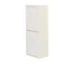 Jobgar Armoire métallique recyclage 2 tiroirs blanc 92 x 35 x 25 cm
