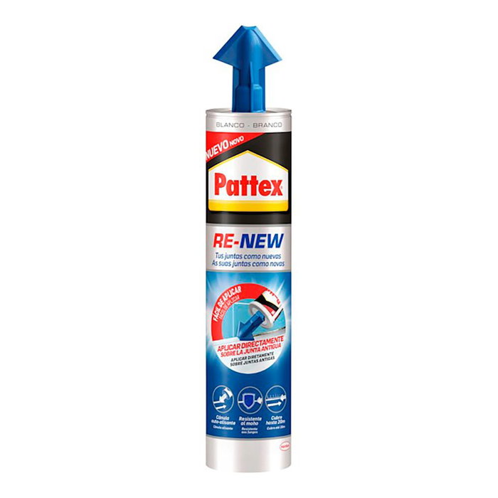 Pattex Re-new Cartucho de Silicona Sanitaire Blanche Mate 280 ml Pâte Pattex Re-new Cartucho de Silicona Sanitaire Blanche Mate 280 ml Pâte
