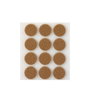 Inofix Plasfix Fieltro adhésif synthétique marron Ø22 mm lot de 12 en blister
