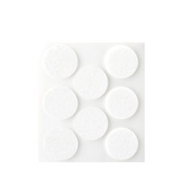 Inofix Plasfix Fieltro adhésif rond synthétique blanc Ø27 mm 8 pièces blister