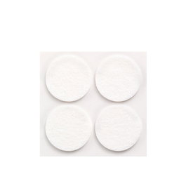 Inofix Plasfix Feltre adhésif rond synthétique blanc Ø38 mm lot de 4 protection sol silencieux