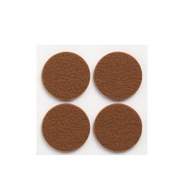 Inofix Plasfix Feutrine adhésive ronde synthétique marron Ø38 mm 4 pièces blister