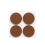 Inofix Plasfix Feutrine adhésive ronde synthétique marron Ø38 mm 4 pièces blister
