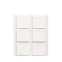 Inofix Plasfix Filtre adhésif carré synthétique blanc 31 x 31 mm 6 pièces blister