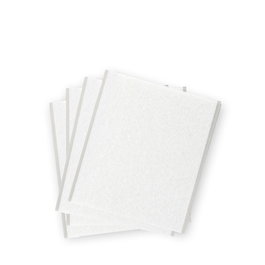 Inofix Plasfix Plaque de feutre adhésif synthétique blanc 100x85 mm lot de 4