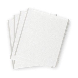 Inofix Plaque de feutre adhésif blanc synthétique 100 x 85 mm, 4 pièces