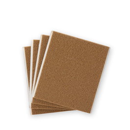 Inofix Plasfix Plaque de feutre adhésif synthétique marron 100 x 85 mm x 3 mm lot de 4