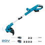Koma Tools Pro Series 20V-RB Coupe-bordures sans fil 20 V sans batterie ni chargeur 28,5 x 117 cm Coupe 250 mm 2-en-1