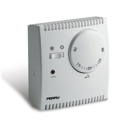 Perry Teg thermostat analogique à gaz avec voyant et sélecteur été/hiver blanc 230 V