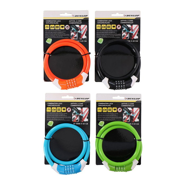Serrure à combinaison Dunlop Câble 65 cm