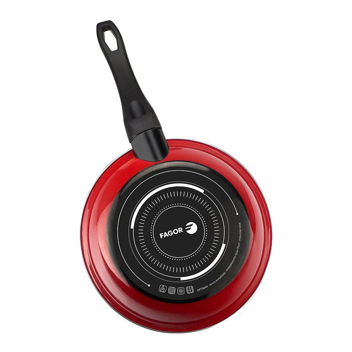 Poêle FAGOR Optimax Rouge Acier émaillé (Ø 30 cm) Poêle FAGOR Optimax Rouge Acier émaillé (Ø 30 cm)