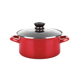 Fagor Olla Optimax Ø24 x 13 cm Acier AISI 430 Rouge Antiadhésif Xylan Plus