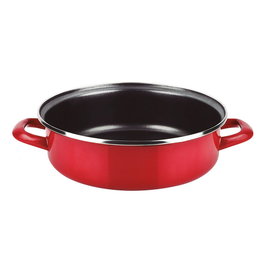Fagor Tartera Optimax en acier émaillé AISI 430 rouge Ø26 cm antiadhérent Xylan