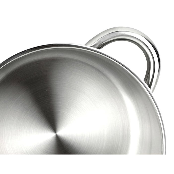 Fagor Silverinox Marmite inox 18/10 6,8L avec couvercle Ø24 x 15 cm