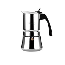 Fagor Etnica Cafetera de 6 tazas en acero inoxidable