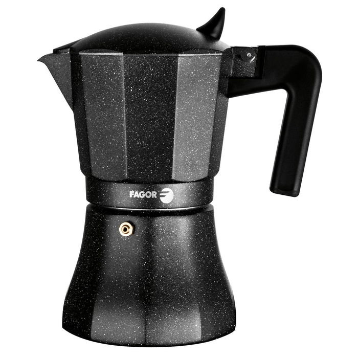 Cafetière Italienne Fagor TIRAMISU 3 Noir Aluminium Cafetière Italienne Fagor TIRAMISU 3 Noir Aluminium