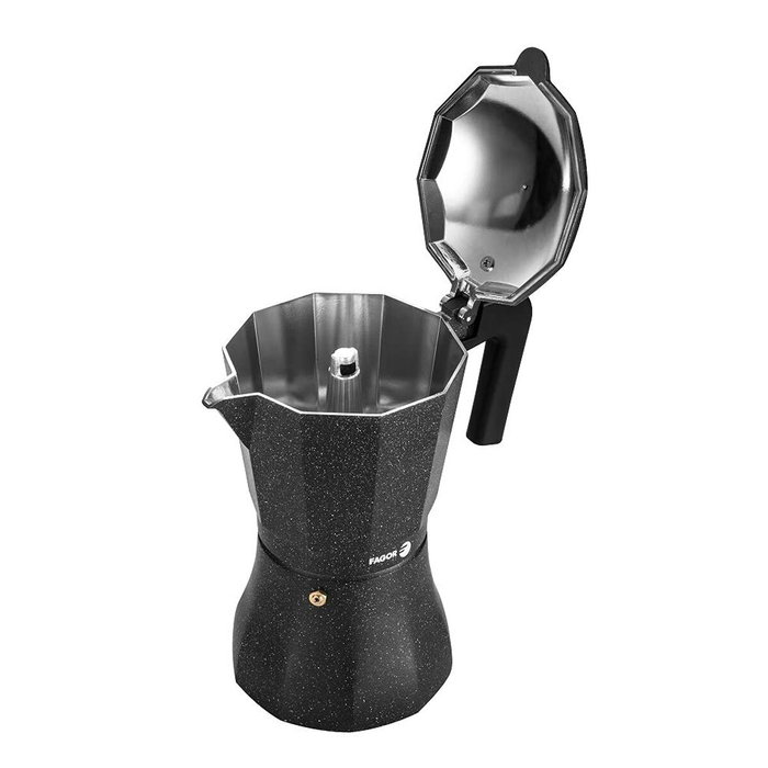 Cafetière Italienne Fagor TIRAMISU 9 Noir Aluminium Cafetière Italienne Fagor TIRAMISU 9 Noir Aluminium