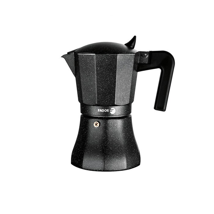 Fagor Tiramisu Cafetera à expresso en aluminium 9 tasses noir Fagor Tiramisu Cafetera à expresso en aluminium 9 tasses noir