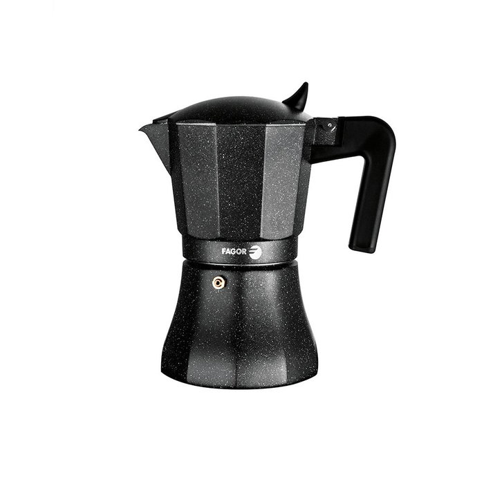 Fagor Cafetière Italienne Noir Aluminium 12 Tasses
