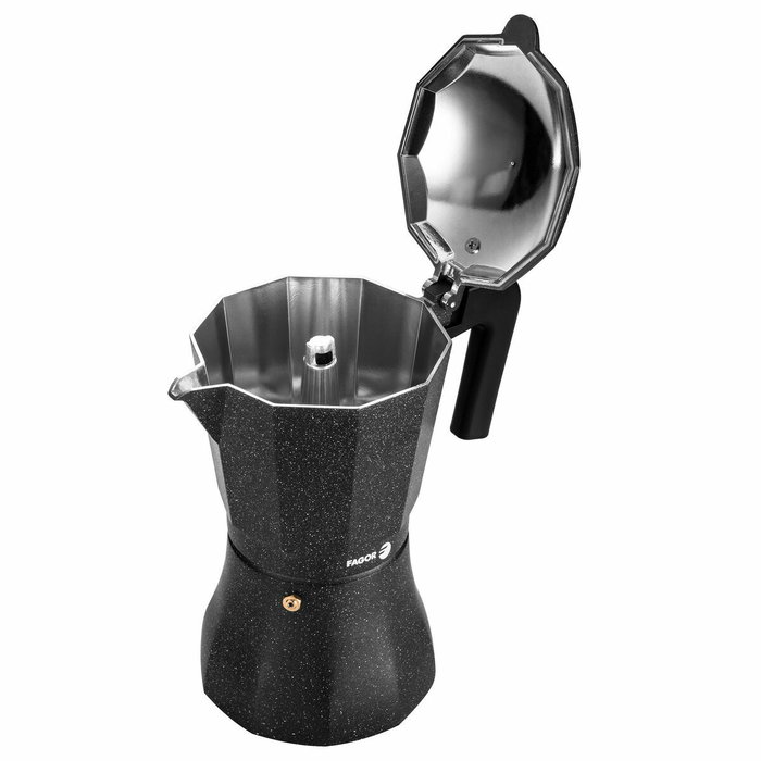 Fagor Cafetière Italienne Noir Aluminium 12 Tasses