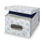 Domopak Living Boîte de rangement Bon ton Blanc 39 x 50 x 24 cm