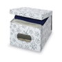Domo Pack Living Boîte de rangement pour vêtements Bon Ton XL 42 x 50 x 31 cm Blanc