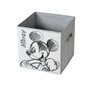 Domo Pack Living Cubo Mickey Gris clair 32 x 32 cm en Tissu, Panier de Rangement