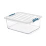 Domo Pack Living Boîte de rangement Katla transparente 12L 39 x 29 x 15,5 cm
