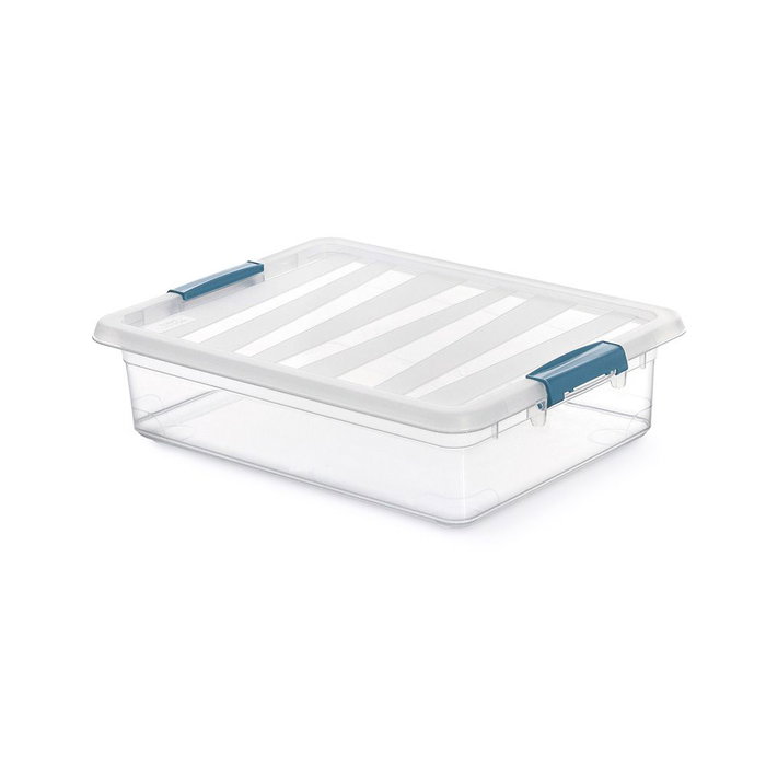 Domo Pack Living Boîte de rangement Katla transparente 39 x 29 x 10,5 cm 8 L Domo Pack Living Boîte de rangement Katla transparente 39 x 29 x 10,5 cm 8 L