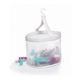Domopak Living Panier pliable transparent avec 20 pinces