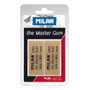 Milan Master Gum - Gomme mie de pain synthétique 5,5 cm - Blister 2 unités - Beige - Idéale dessin graphite fusain