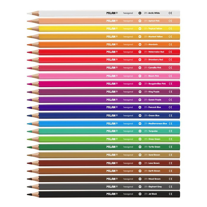 Milan Crayons 24 Pièces Multicouleur