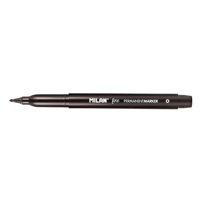 Marqueur permanent Milan 10 Unités Noir PVC