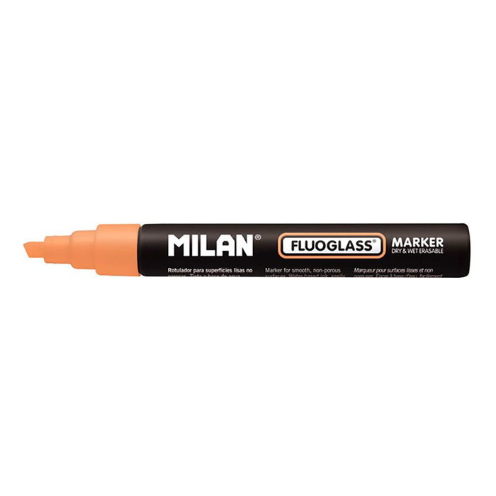 Milán Marqueur effaçable Fluoglass orange 2 - 4 mm Milán Marqueur effaçable Fluoglass orange 2 - 4 mm