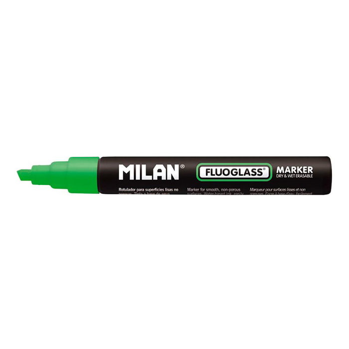 Milán Fluoglass Marqueur Effaçable Vert 2-4 mm Milán Fluoglass Marqueur Effaçable Vert 2-4 mm