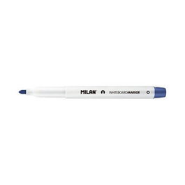 Milán Marqueur pour tableau blanc bleu, pointe ronde 3,7 mm, boîte de 12 unités
