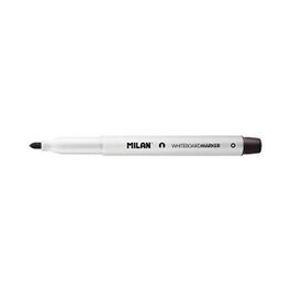 Milán Marqueur pour tableau blanc noir, pointe ronde 3,7 mm, boîte de 12 unités