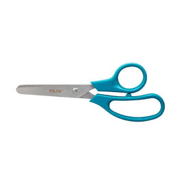 Milán Tijeras escolares basic punta redonda 13,3 cm, Verde
