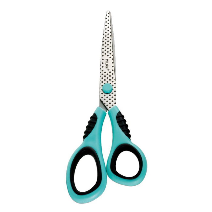 Milán Tijeras de oficina azul 20,5 cm blister