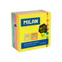 Milán Bloc de 400 notes adhésives couleurs fluo 76 x 76 mm