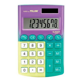 Milan Calculatrice de poche Pocket Sunset 8 chiffres Couleurs tendance