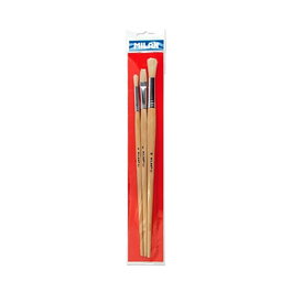 Milán Kit de 3 pinceaux séries 512 et 522 pour huile et acrylique