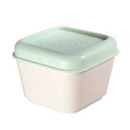 Milan Récipient alimentaire carré avec couvercle vert 0,33 L micro-ondes congélateur lave-vaisselle BPA free 12x10x7 cm