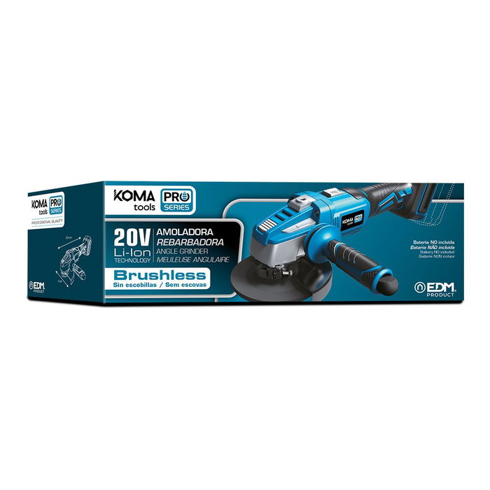 Meuleuse d'angle Koma Tools 4 Ah 20 V 125mm Meuleuse d'angle Koma Tools 4 Ah 20 V 125mm