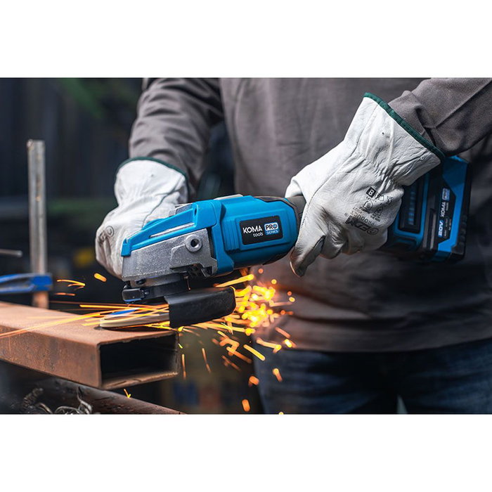Meuleuse d'angle Koma Tools 4 Ah 20 V 125mm Meuleuse d'angle Koma Tools 4 Ah 20 V 125mm